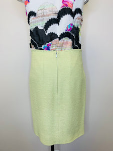 CHANEL Green Tweed Skirt Size 40