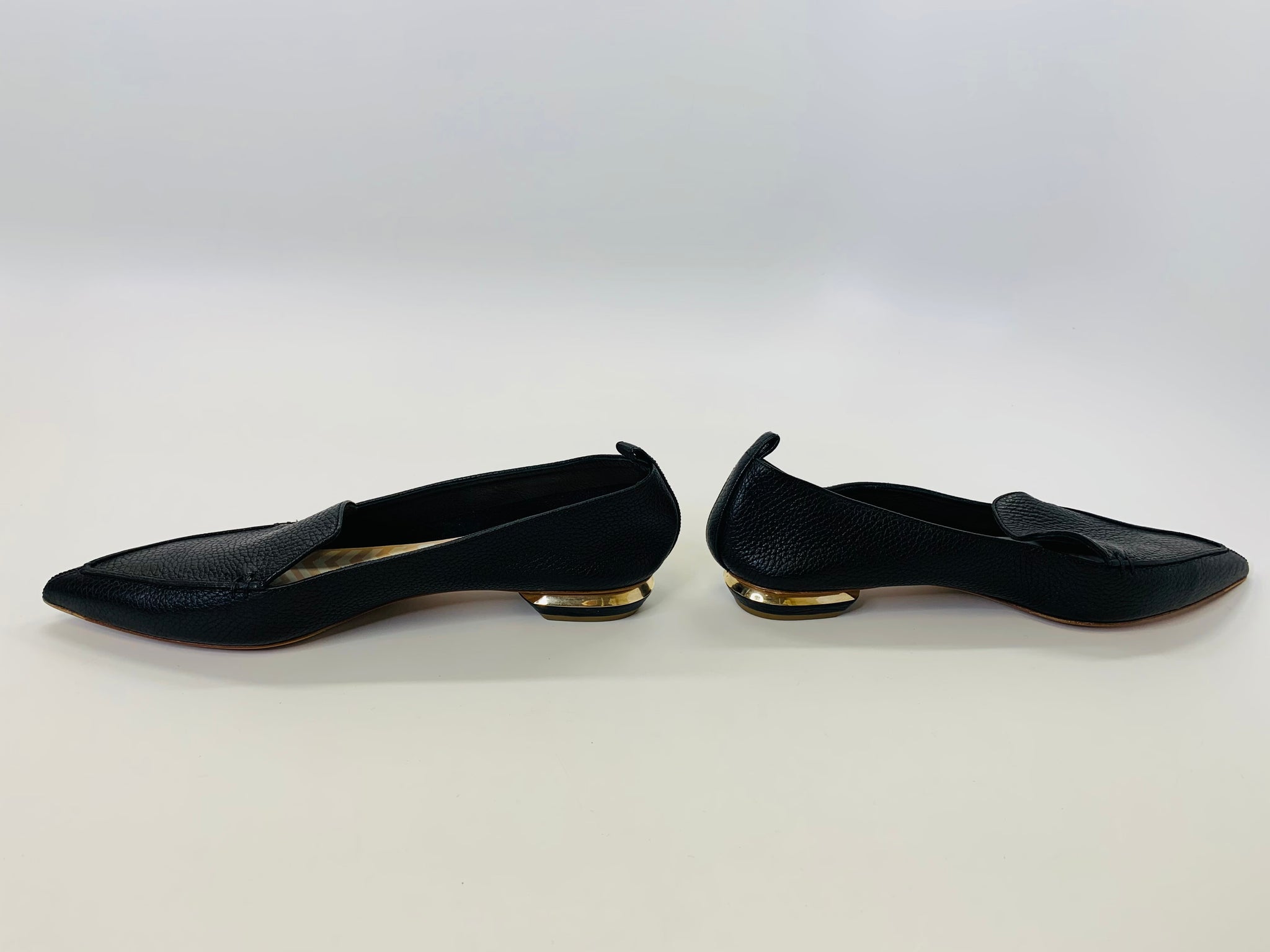 Nicholas Kirkwood Beya Black Loafers Size EU 39.5/ US 9.5