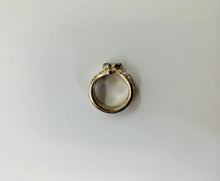 Load image into Gallery viewer, CHANEL Gold and Crystal CC Ring Size 7