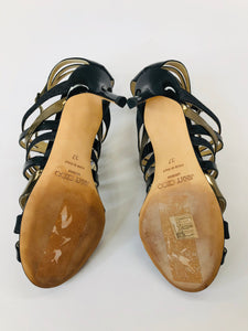 Jimmy Choo Black Strappy Sandals size 37
