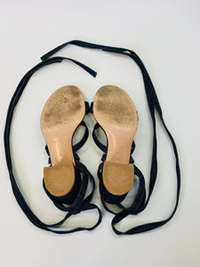 Gianvito Rossi Janis Denim Strappy Sandals Size 38