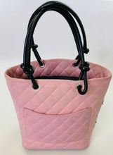 Load image into Gallery viewer, CHANEL Pink and Black Ligne Cambon Small Bucket Tote Bag