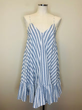 Load image into Gallery viewer, Caroline Constas White and Blue Laurel Dress Sizes S and M