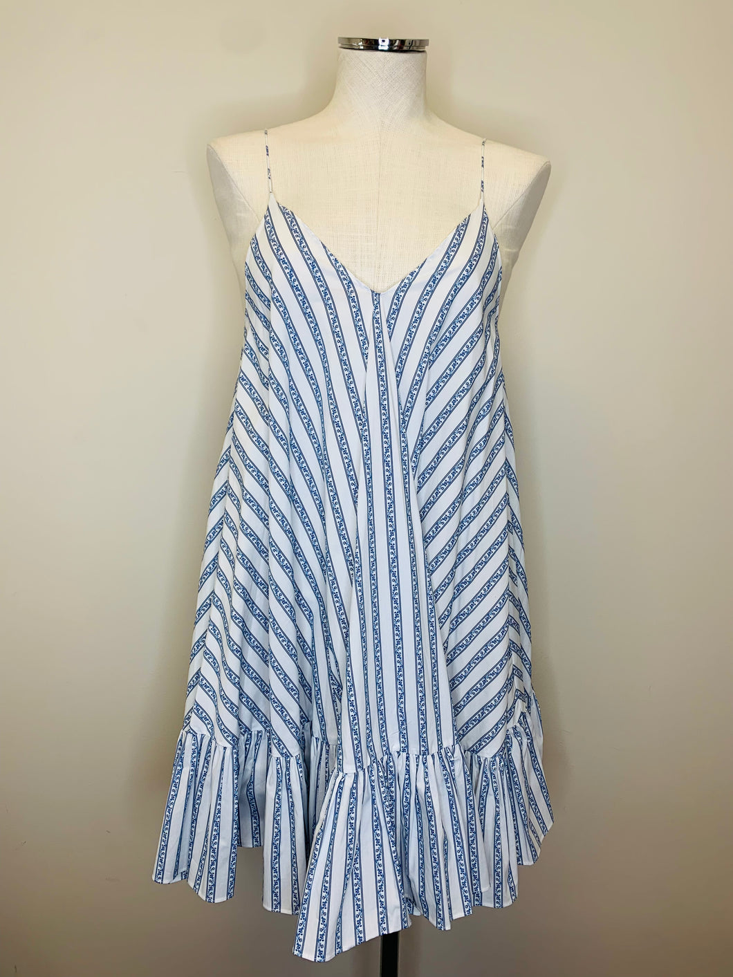 Caroline Constas White and Blue Laurel Dress Sizes S and M – JDEX Styles