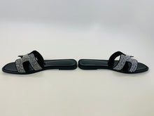 Load image into Gallery viewer, Hermès Black Oran Beaded Sandal Size 40