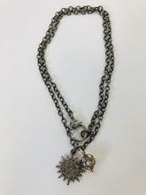 Load image into Gallery viewer, Rainey Elizabeth Sterling Silver and Diamond Charm Necklace