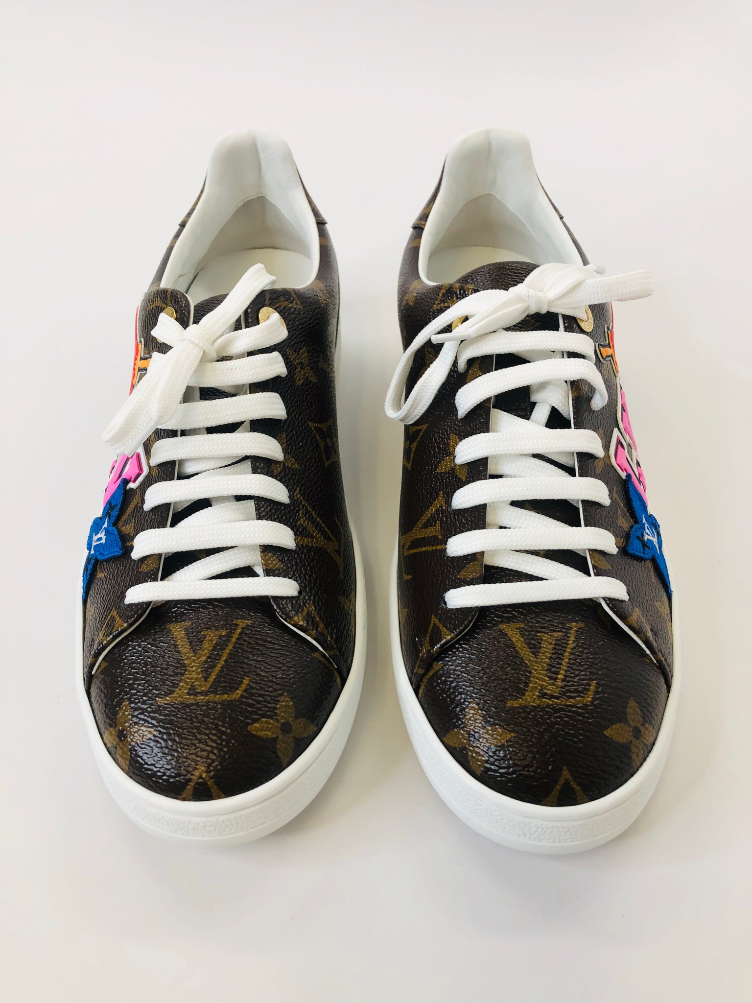 Louis Vuitton Black Heart Sneakers size 38 1/2 – JDEX Styles