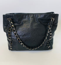 Load image into Gallery viewer, CHANEL Black Caviar Leather Modern Chain Tote Bag
