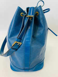 Louis Vuitton Blue Epi Leather Noe Bag