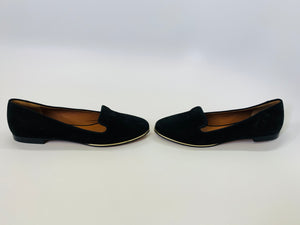 Givenchy Black Suede Flats Size 39 1/2