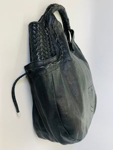 Salvatore Ferragamo Black Large Hobo Bag