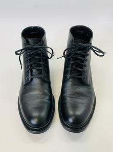 Saint Laurent Black Lace Up Boots Size 37 1/2