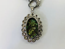Load image into Gallery viewer, Rainey Elizabeth Large Turquoise and Crystal Pendant