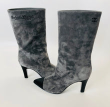 Load image into Gallery viewer, CHANEL Gabrielle Suede and Satin Boots Size 40