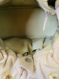Christian Dior Le Trente Drawstring Camel Cannage Tote Bag