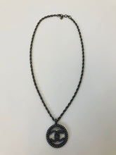 Load image into Gallery viewer, CHANEL Large Grey Pearl Pendant Necklace