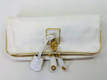 Load image into Gallery viewer, Alexander McQueen White Leather Skull Clutch