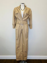 Load image into Gallery viewer, Jonathan Simkhai Camel Vegan Leather Jumpsuit Sizes 2 and 6