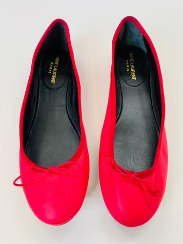 Saint Laurent Hot Pink Ballerina Flats Size 39