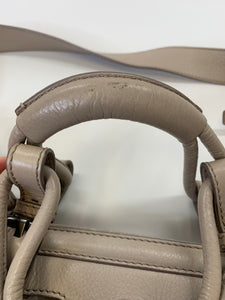 Givenchy Taupe Pebbled Leather Postino Bag