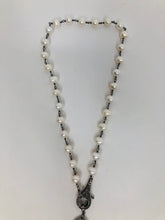 Load image into Gallery viewer, Rainey Elizabeth Short Pearl and Diamond Necklace