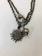 Load image into Gallery viewer, Rainey Elizabeth Sterling Silver and Diamond Charm Necklace