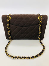 Load image into Gallery viewer, CHANEL Brown Small Classic Double Flap Bag
