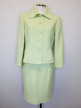 Load image into Gallery viewer, CHANEL Green Tweed Jacket Size 40