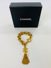 Load image into Gallery viewer, CHANEL Vintage Gold Tassel Bracelet