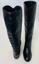Load image into Gallery viewer, CHANEL Black Leather Riding Boots Size 38 1/2