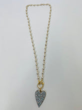Load image into Gallery viewer, Rainey Elizabeth Heart Pendant and Bead Necklace
