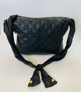 CHANEL Black Quilted Lambskin Girl Bag