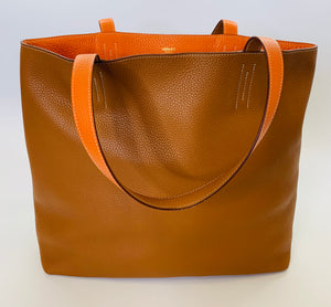 Hermès White And Gold Clemence Double Sens Tote 36, 2018 Available