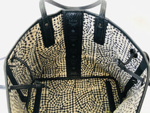 Load image into Gallery viewer, MCM Liz Medium Black Leather and Visetos Shopper Tote Bag and Zip Pouch