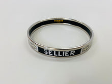 Load image into Gallery viewer, Hermès Sellier Printed Enamel Bangle Size 65